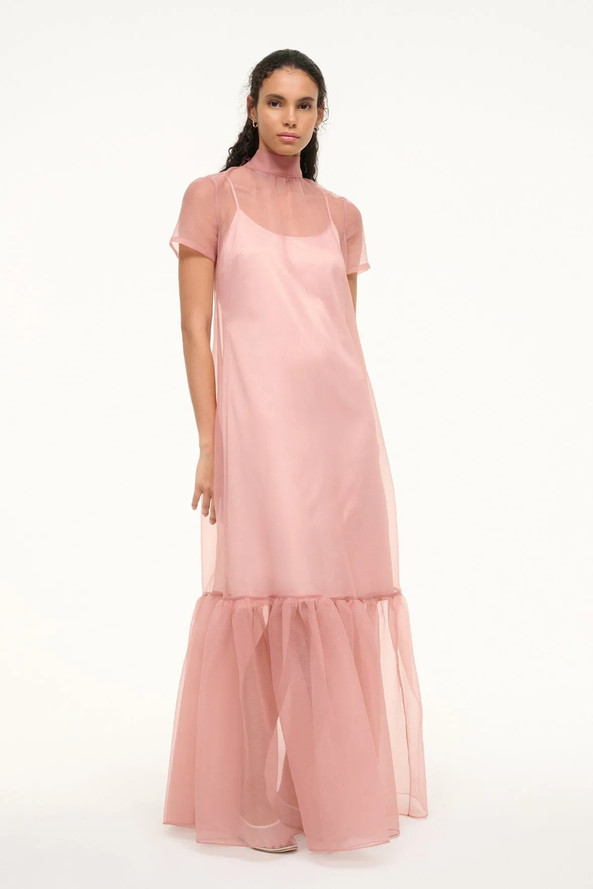 CALLUNA DRESS | MISTY ROSE sold by STAUD