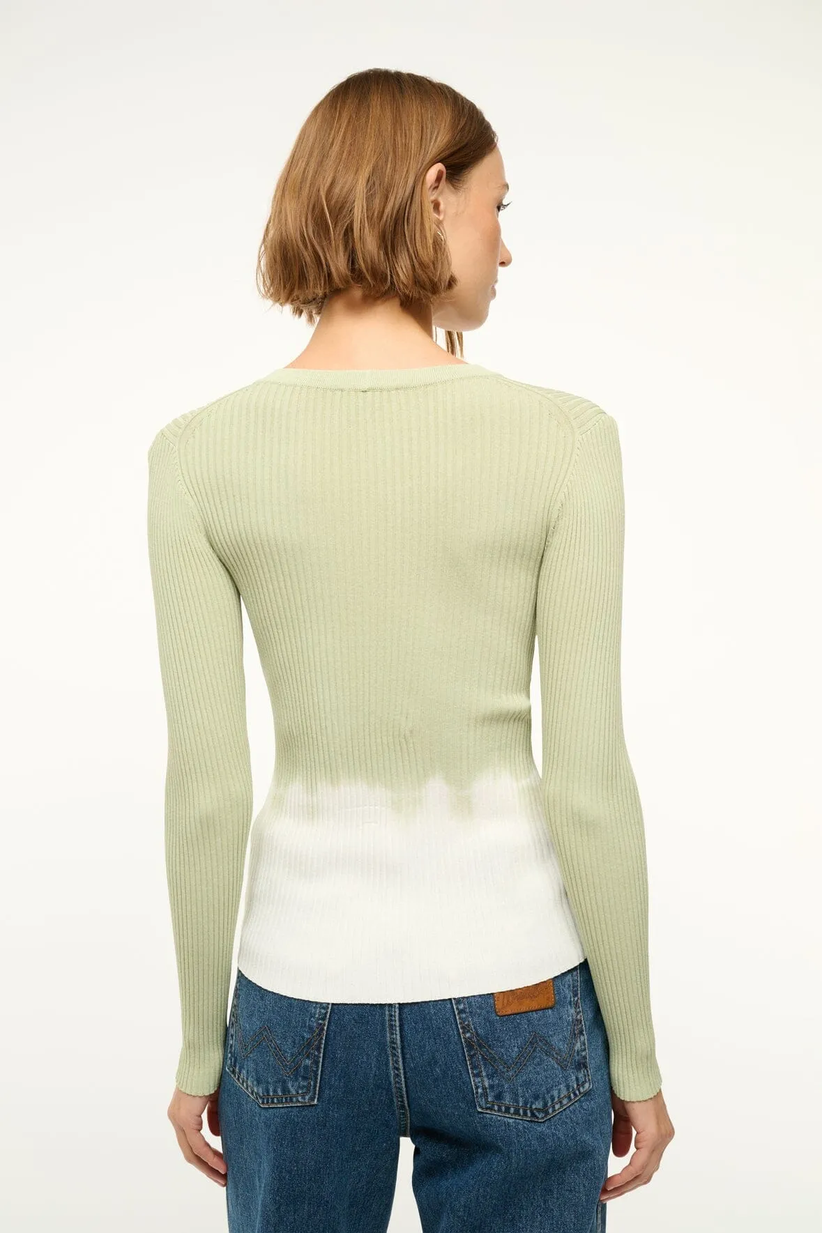 CARGO SWEATER | PALE JADE TIE DYE sold by STAUD product image thumbnail 3