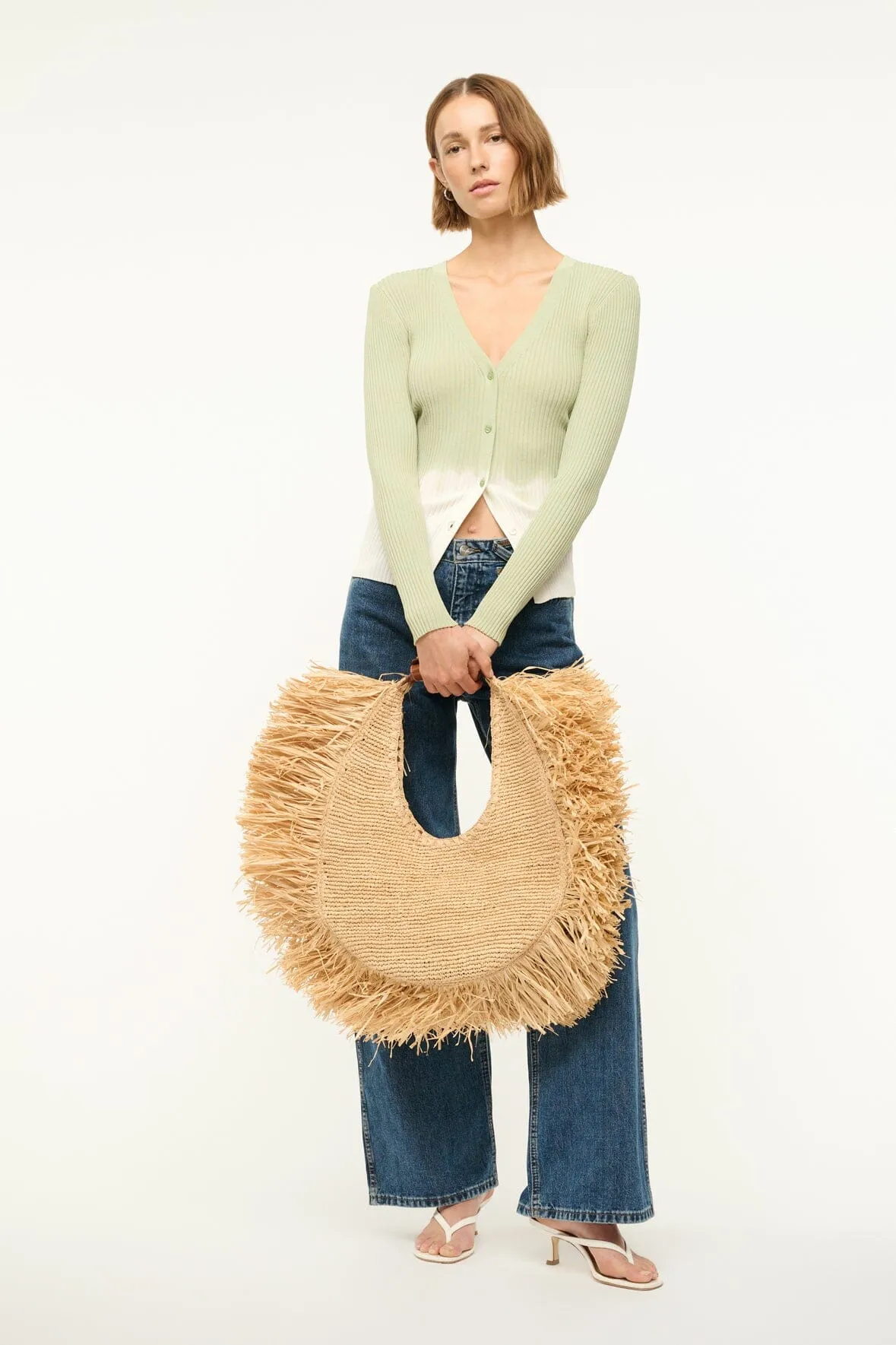 CARGO SWEATER | PALE JADE TIE DYE sold by STAUD product image thumbnail 4