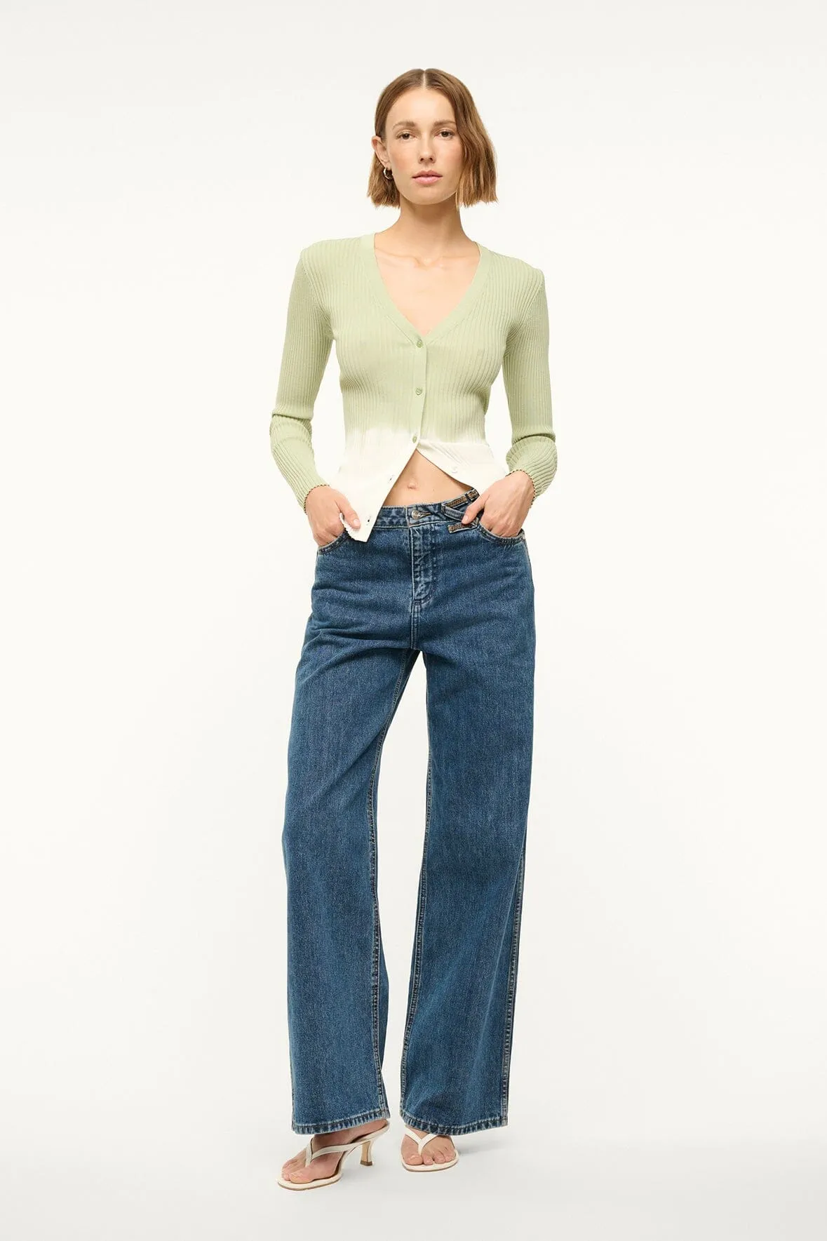 CARGO SWEATER | PALE JADE TIE DYE sold by STAUD product image thumbnail 2