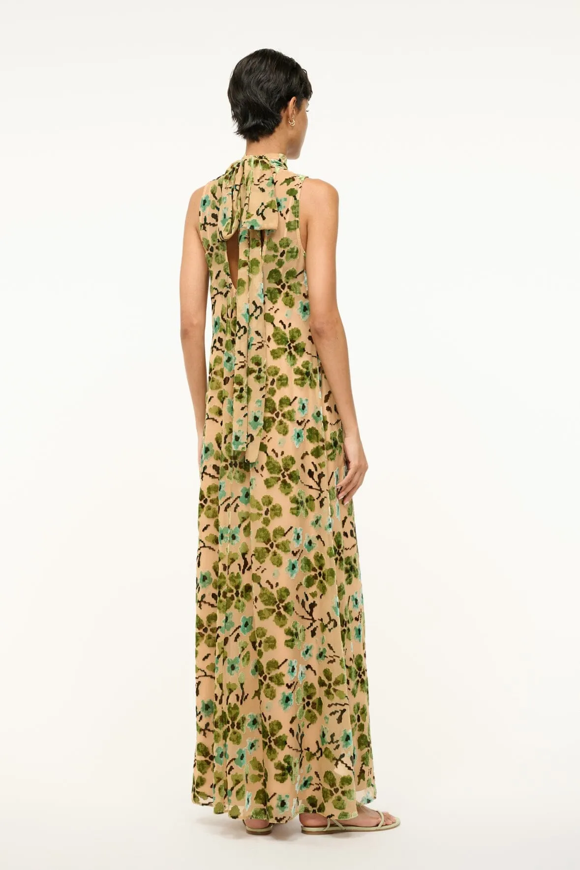 ALBEE DRESS | MOSS FLORAL TAPESTRY sold by STAUD product image thumbnail 5
