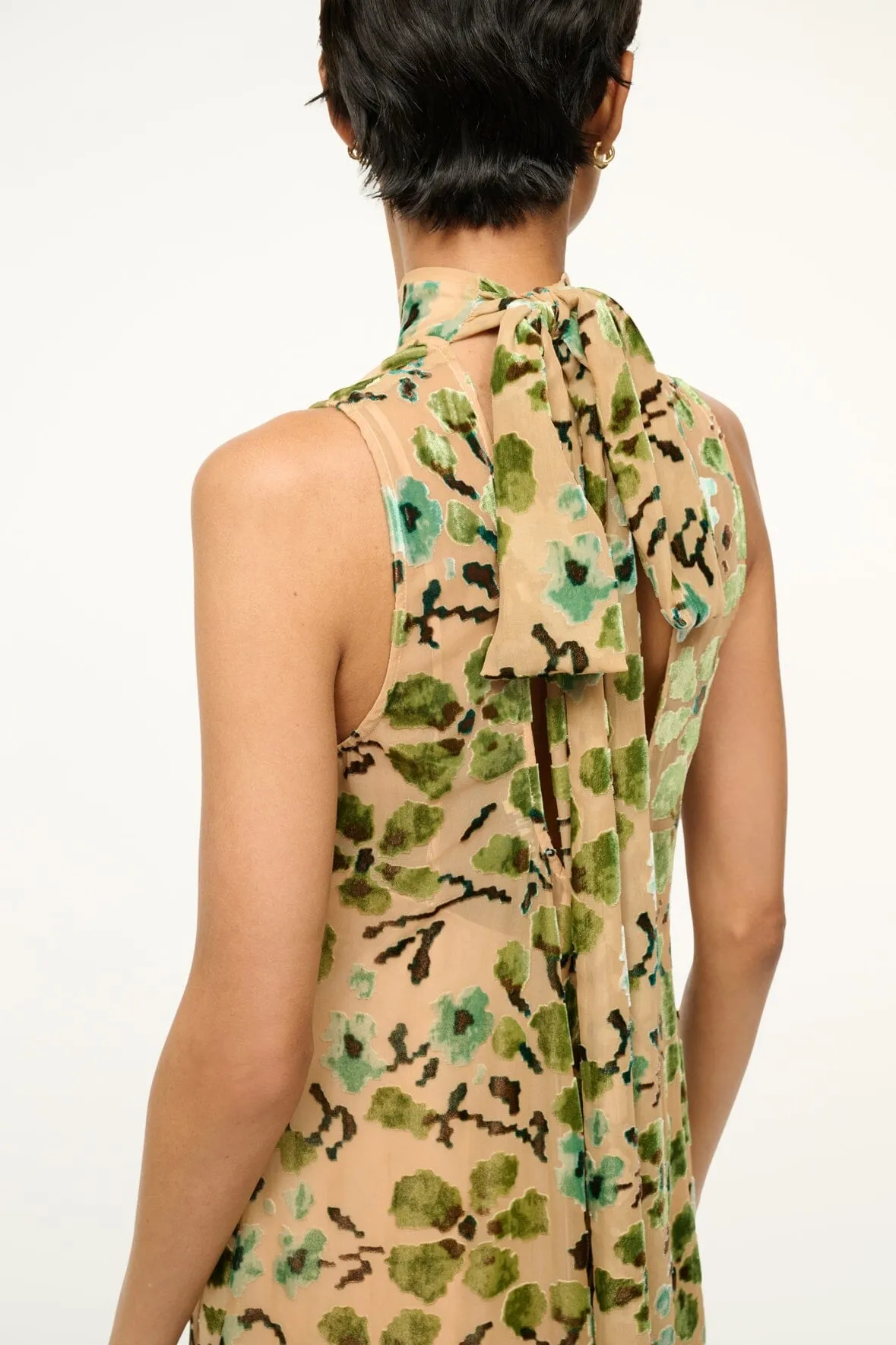 ALBEE DRESS | MOSS FLORAL TAPESTRY sold by STAUD product image thumbnail 2