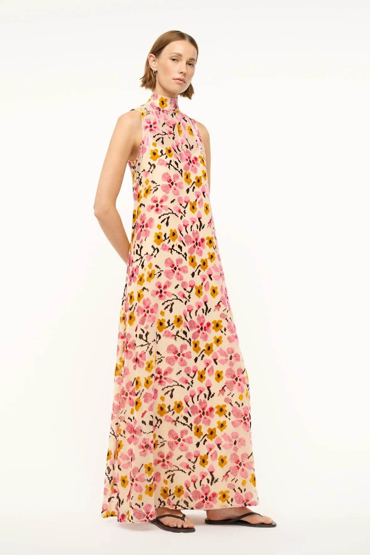 ALBEE DRESS | BLOSSOM FLORAL TAPESTRY sold by STAUD product image thumbnail 3