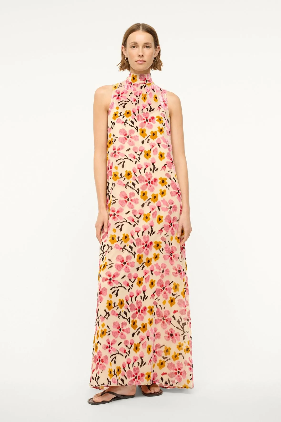 ALBEE DRESS | BLOSSOM FLORAL TAPESTRY sold by STAUD