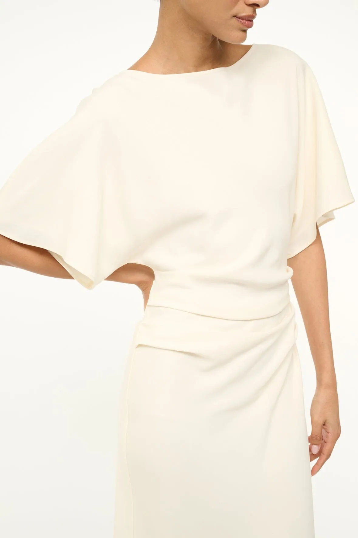 AMELIE MIDI DRESS | IVORY sold by STAUD product image thumbnail 4