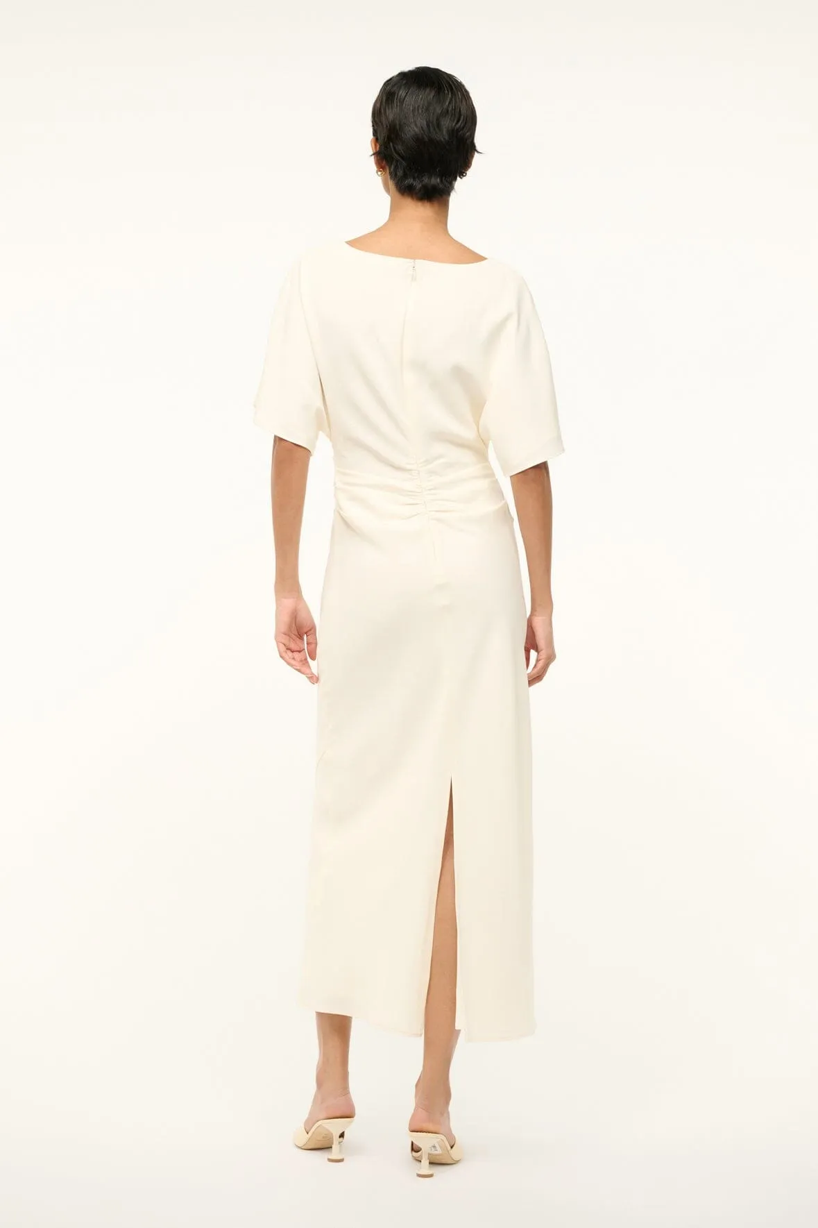 AMELIE MIDI DRESS | IVORY sold by STAUD product image thumbnail 3