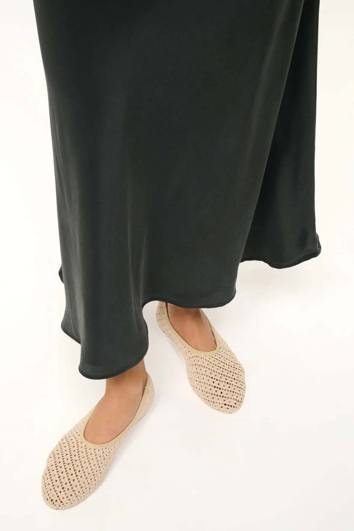 ALBA BALLET FLAT | CREAM CROCHET sold by STAUD product image thumbnail 4