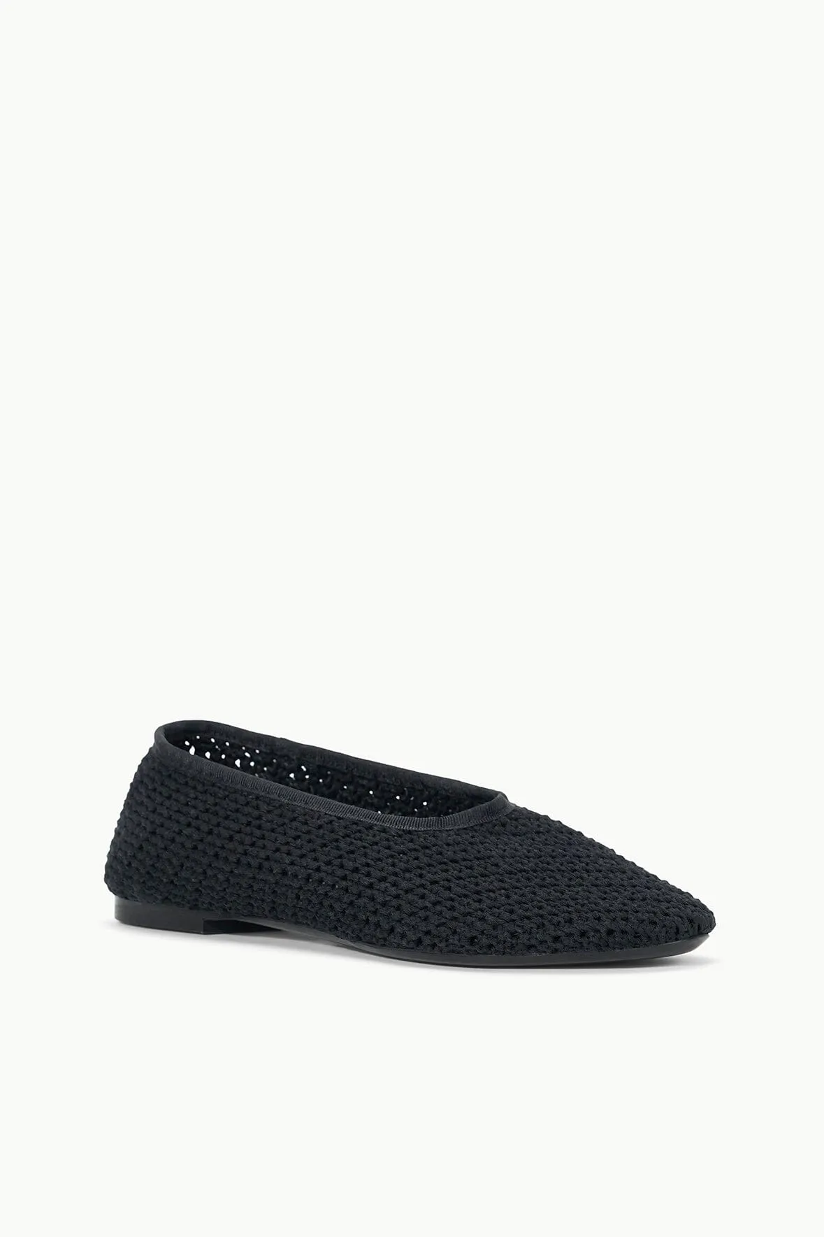 ALBA BALLET FLAT | BLACK CROCHET sold by STAUD product image thumbnail 3