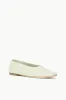 ALBA BALLET FLAT | PALE JADE sold by STAUD