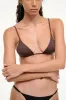 ALEXIS BIKINI TOP | DARK CHOCOLATE sold by STAUD