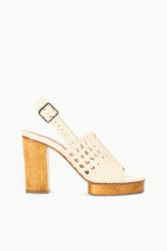 MARTINA PLATFORM | CREAM sold by STAUD