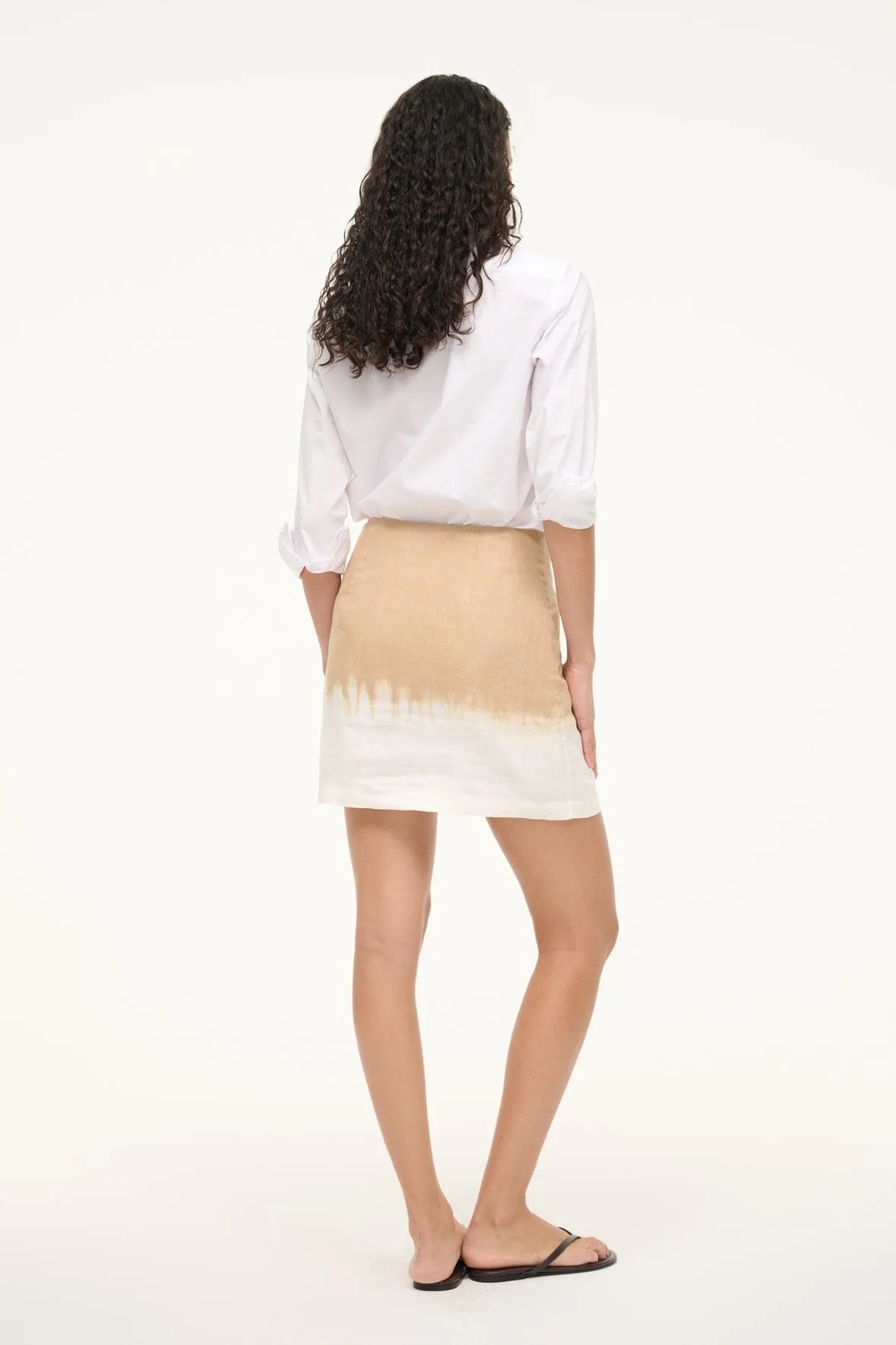 BRAVA LINEN SKIRT | DESERT TIE DYE sold by STAUD product image thumbnail 5