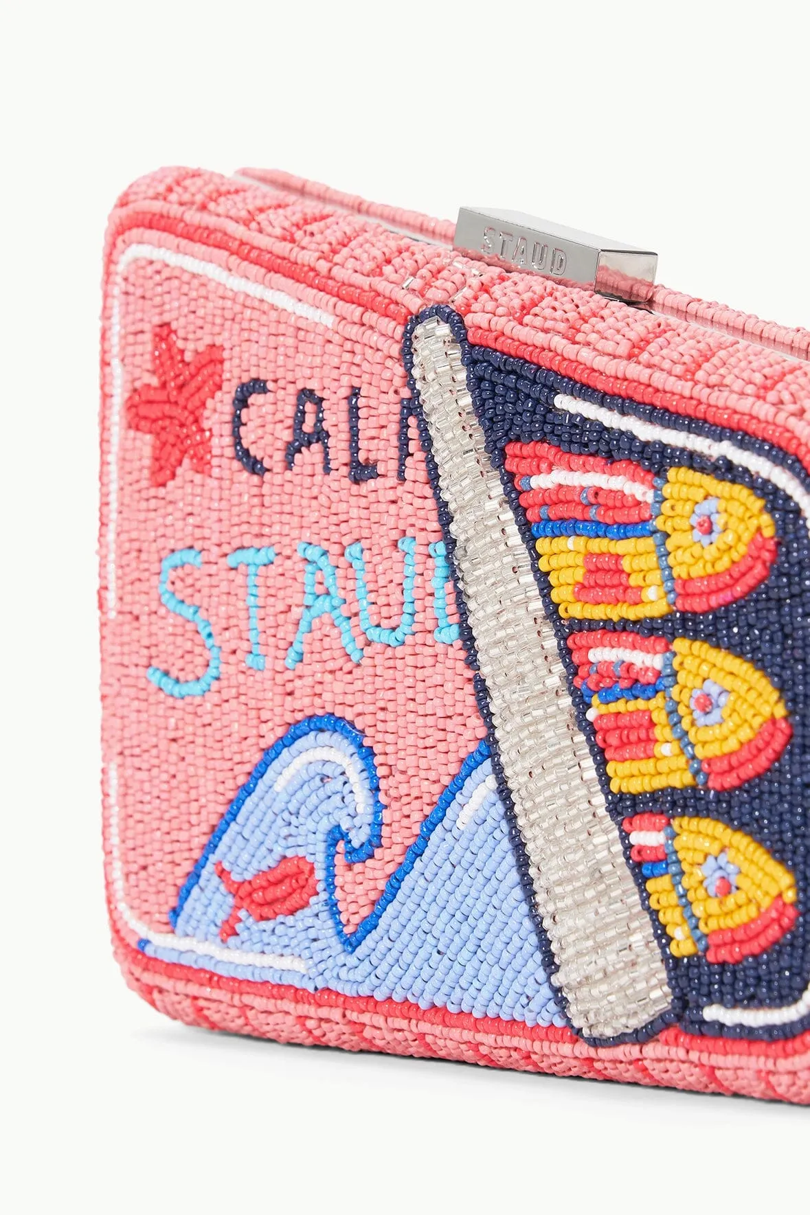 CARMELLA BEADED CLUTCH | STAUDINES PINK sold by STAUD product image thumbnail 3