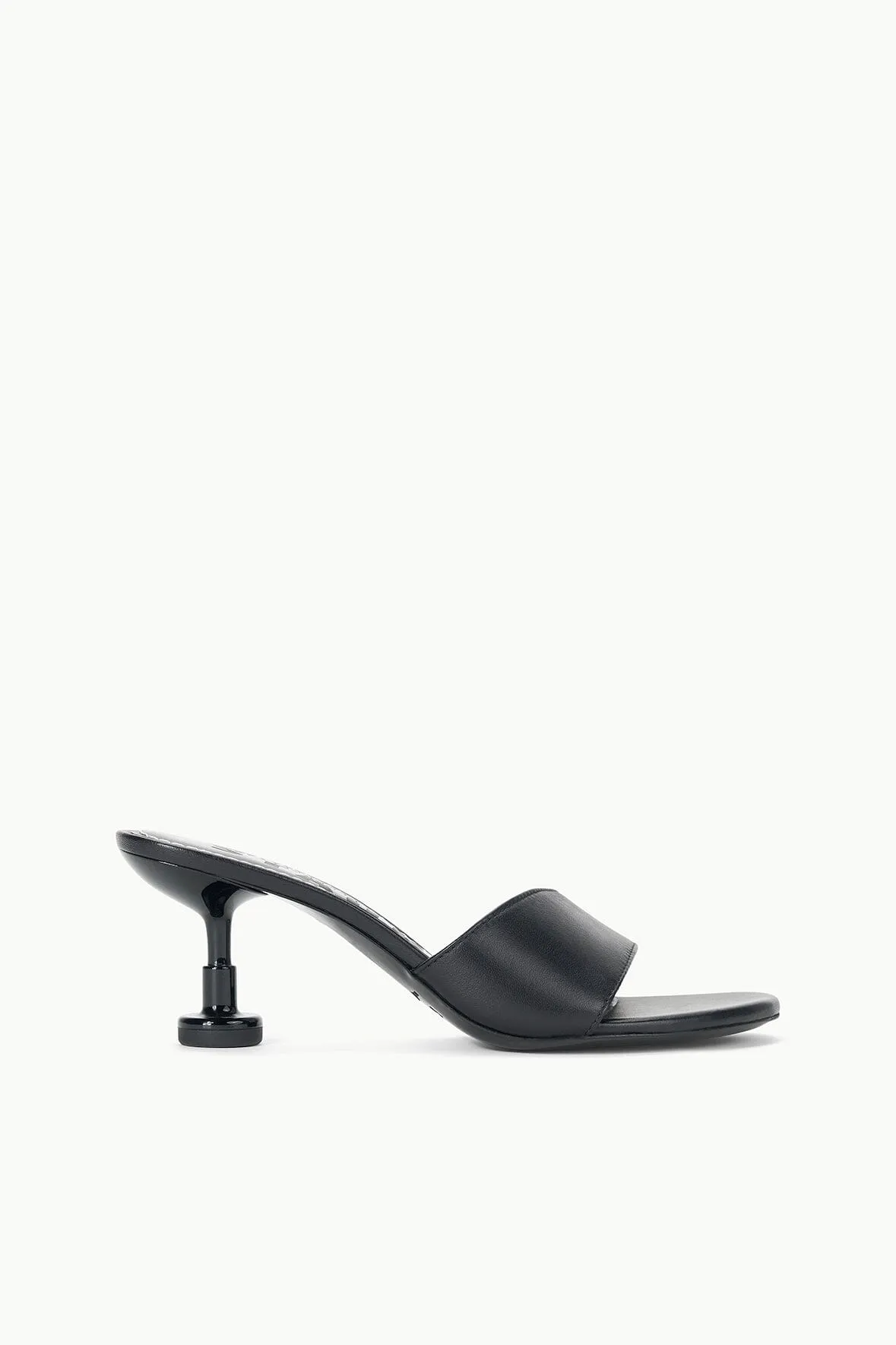 GARDENER KITTEN HEEL | BLACK sold by STAUD