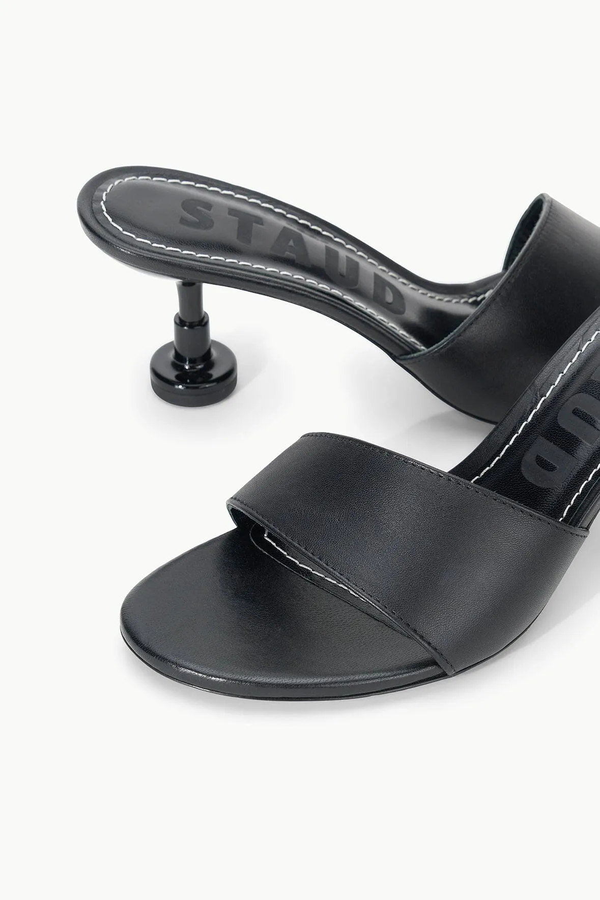 GARDENER KITTEN HEEL | BLACK sold by STAUD product image thumbnail 5