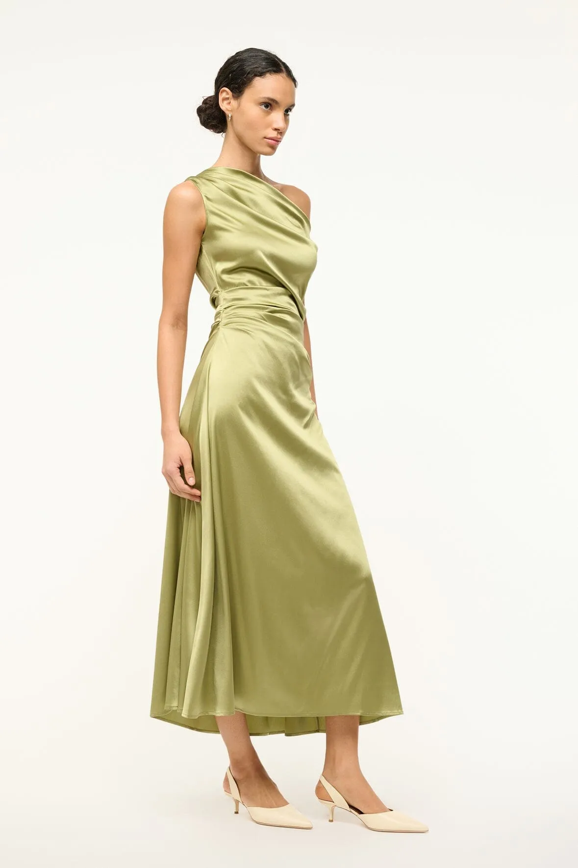 PHARE SILK DRESS | MOSS sold by STAUD product image thumbnail 3