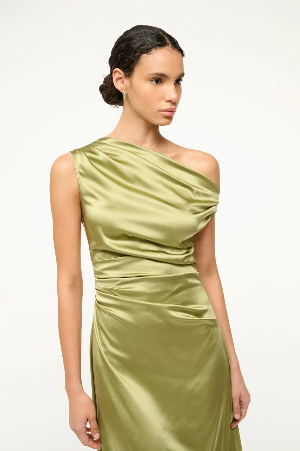 PHARE SILK DRESS | MOSS sold by STAUD product image thumbnail 2
