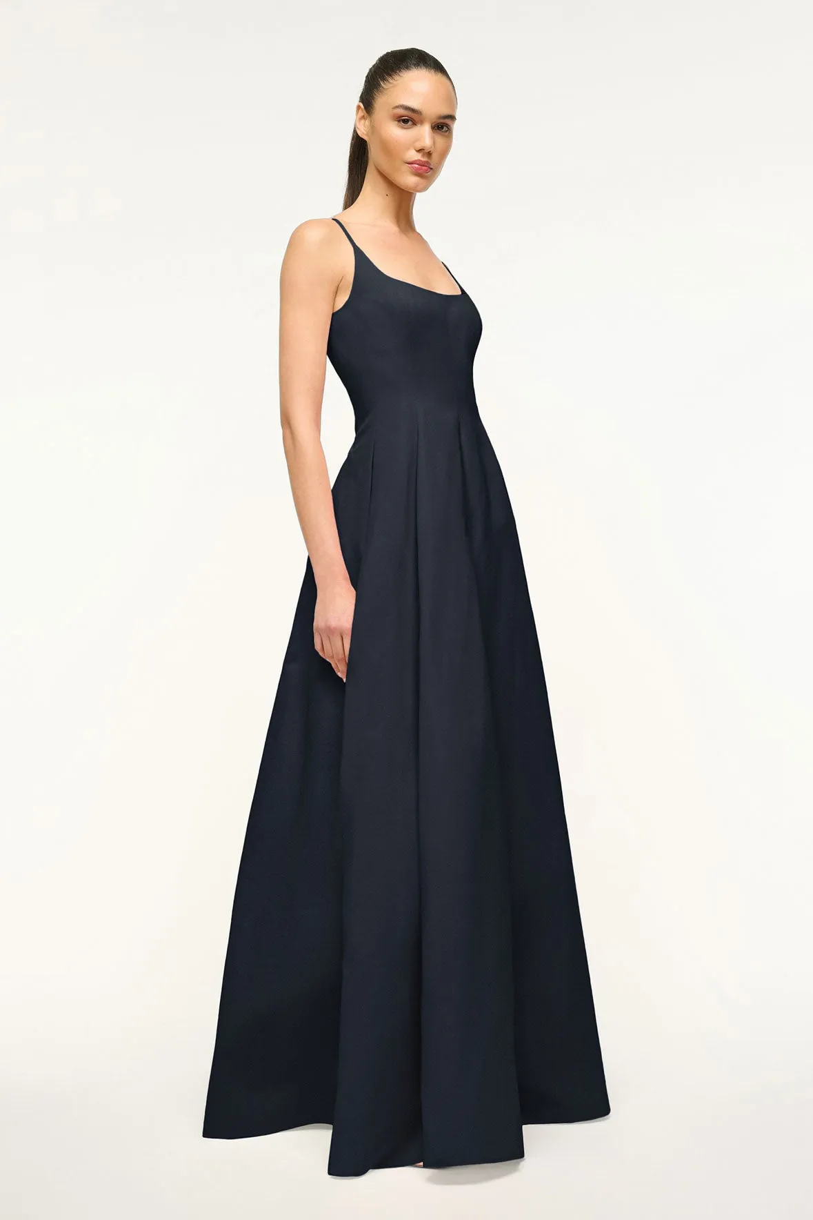 JOY MAXI DRESS | NAVY sold by STAUD product image thumbnail 2