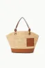 ST. REGIS SQUILLO RAFFIA TOTE | NATURAL TAN sold by STAUD