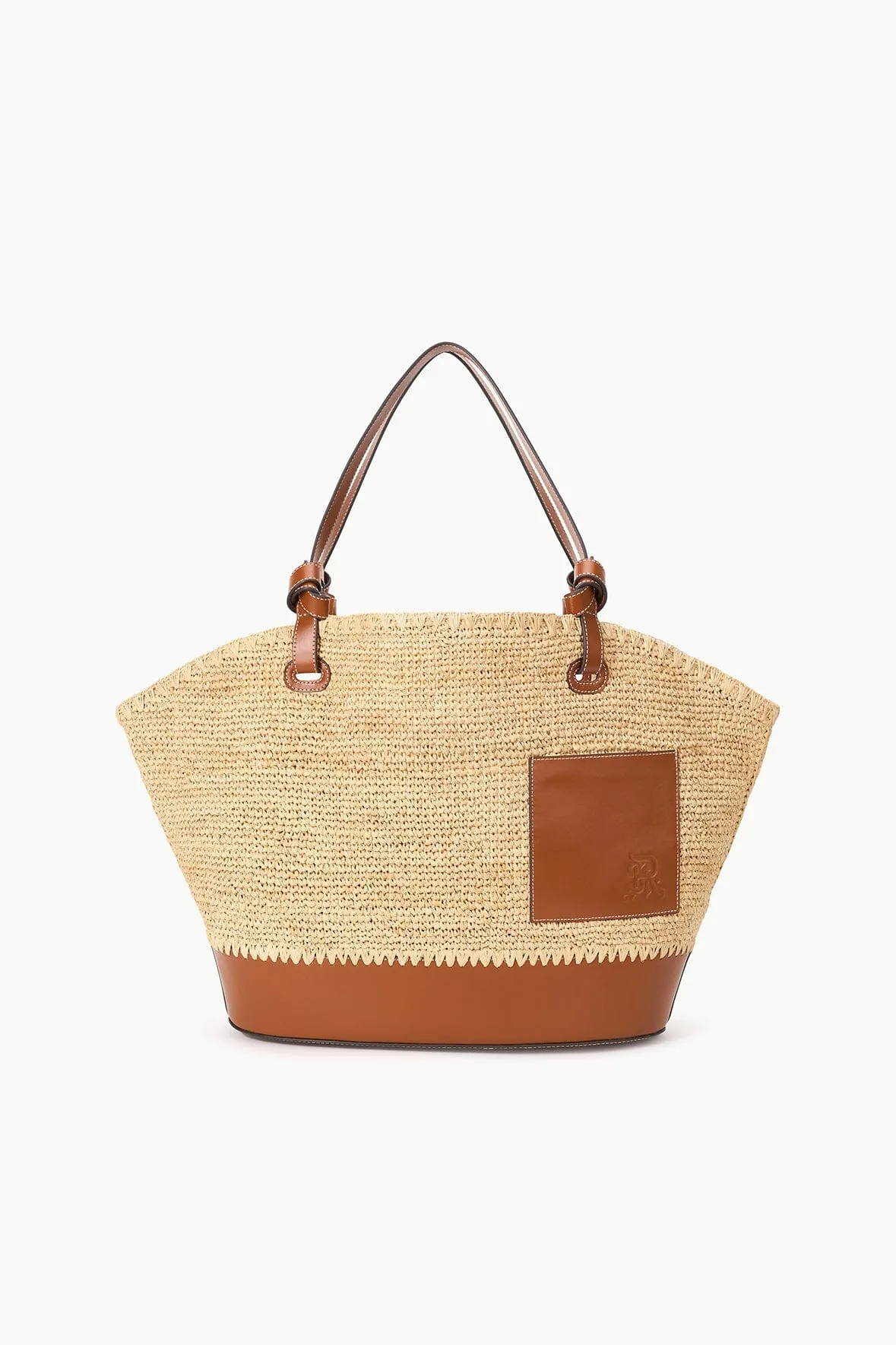 ST. REGIS SQUILLO RAFFIA TOTE | NATURAL TAN sold by STAUD