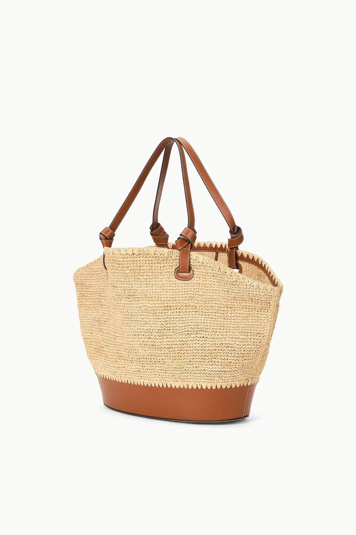 ST. REGIS SQUILLO RAFFIA TOTE | NATURAL TAN sold by STAUD product image thumbnail 5