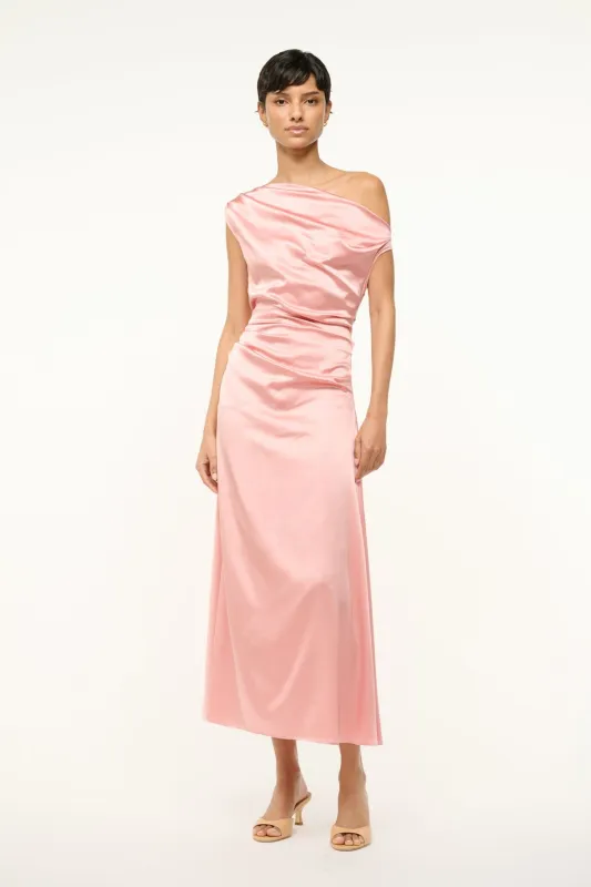 PHARE SILK DRESS | ROSE sold by STAUD