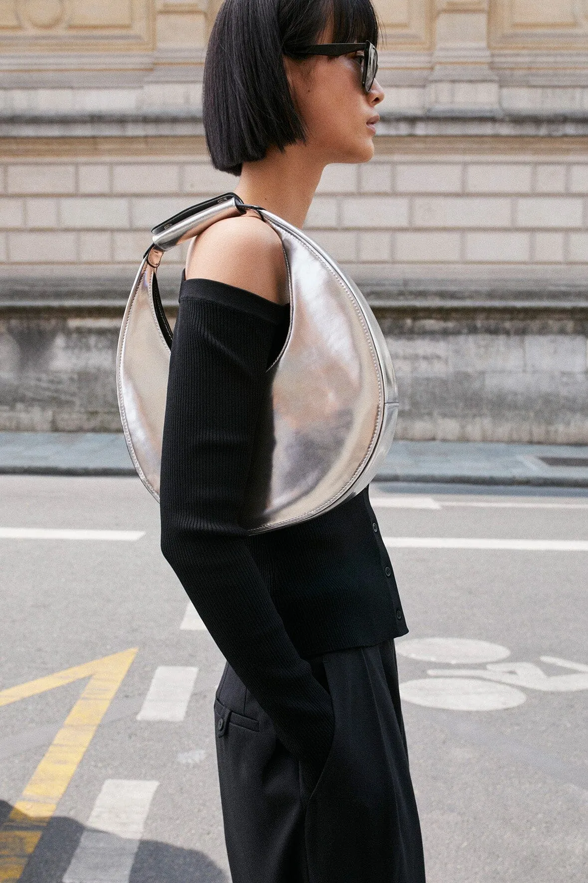 MOON BAG | CHROME sold by STAUD product image thumbnail 2