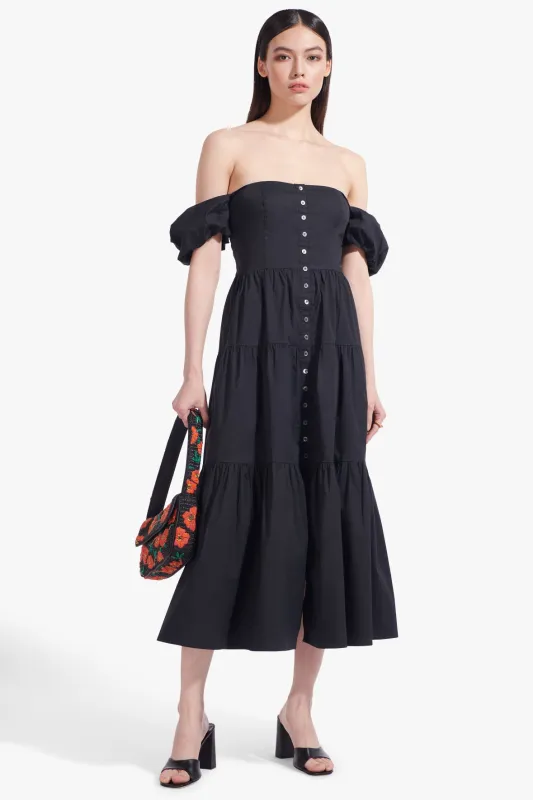 ELIO DRESS | BLACK sold by STAUD