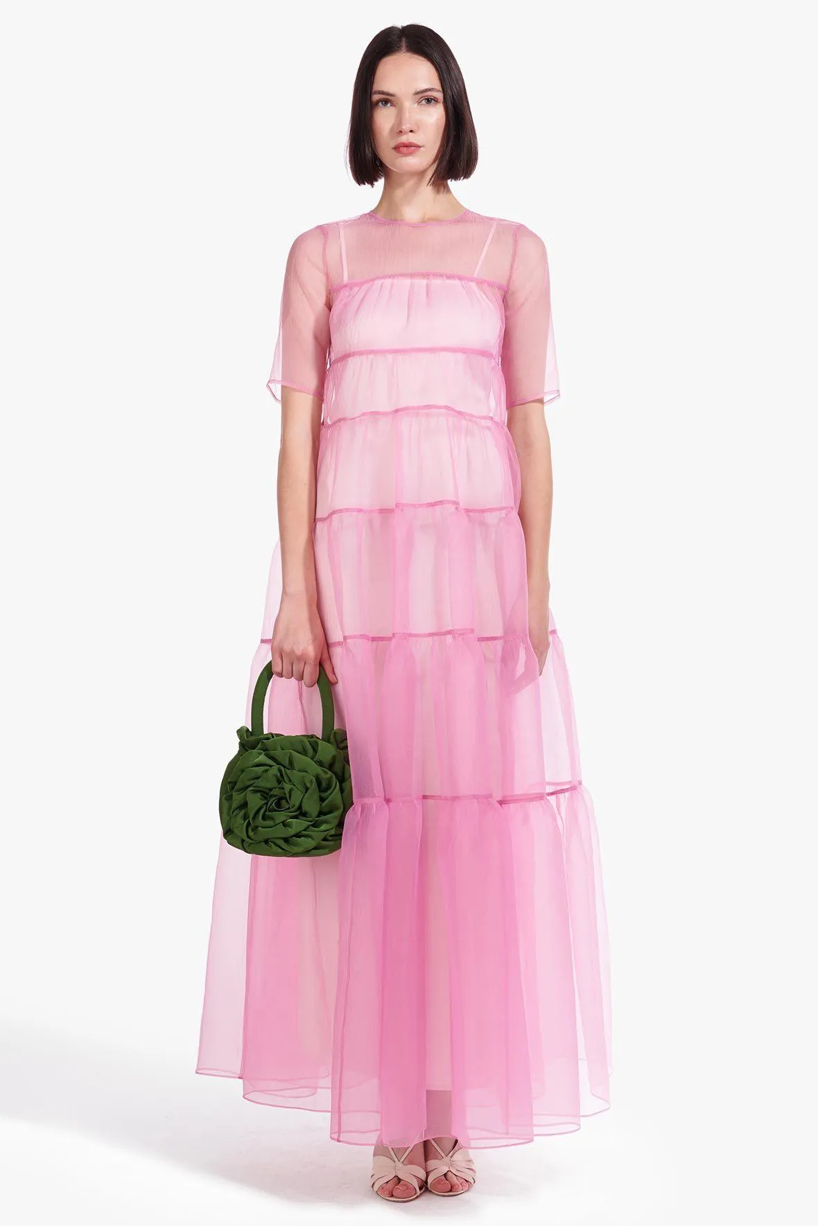 HYACINTH DRESS | SHELL PINK sold by STAUD product image thumbnail 4