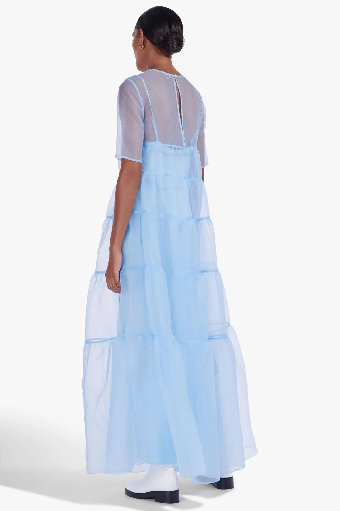 HYACINTH DRESS | FRENCH BLUE sold by STAUD product image thumbnail 4