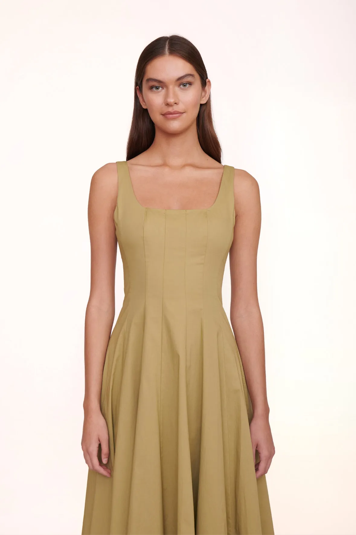 WELLS DRESS | KHAKI sold by STAUD product image thumbnail 2