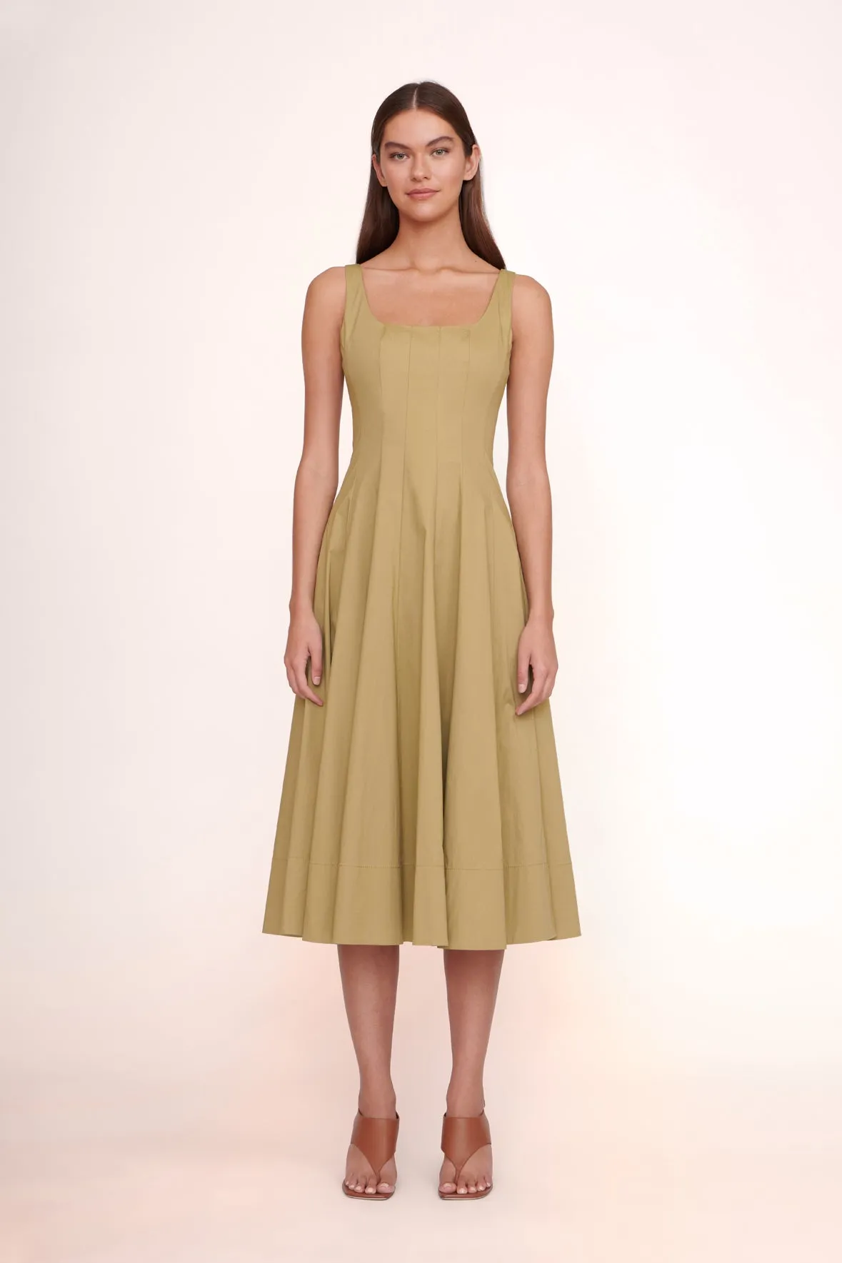 WELLS DRESS | KHAKI sold by STAUD
