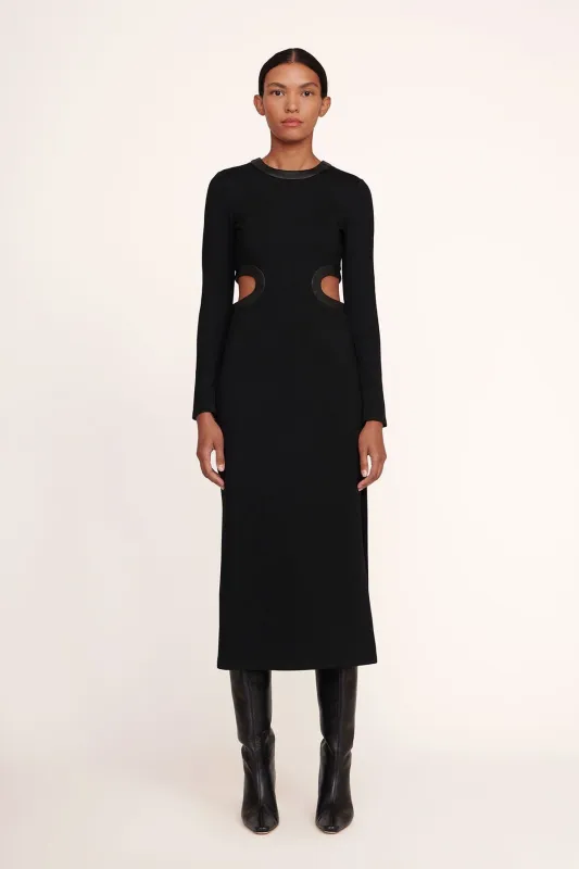 LONG SLEEVE DOLCE DRESS | BLACK sold by STAUD