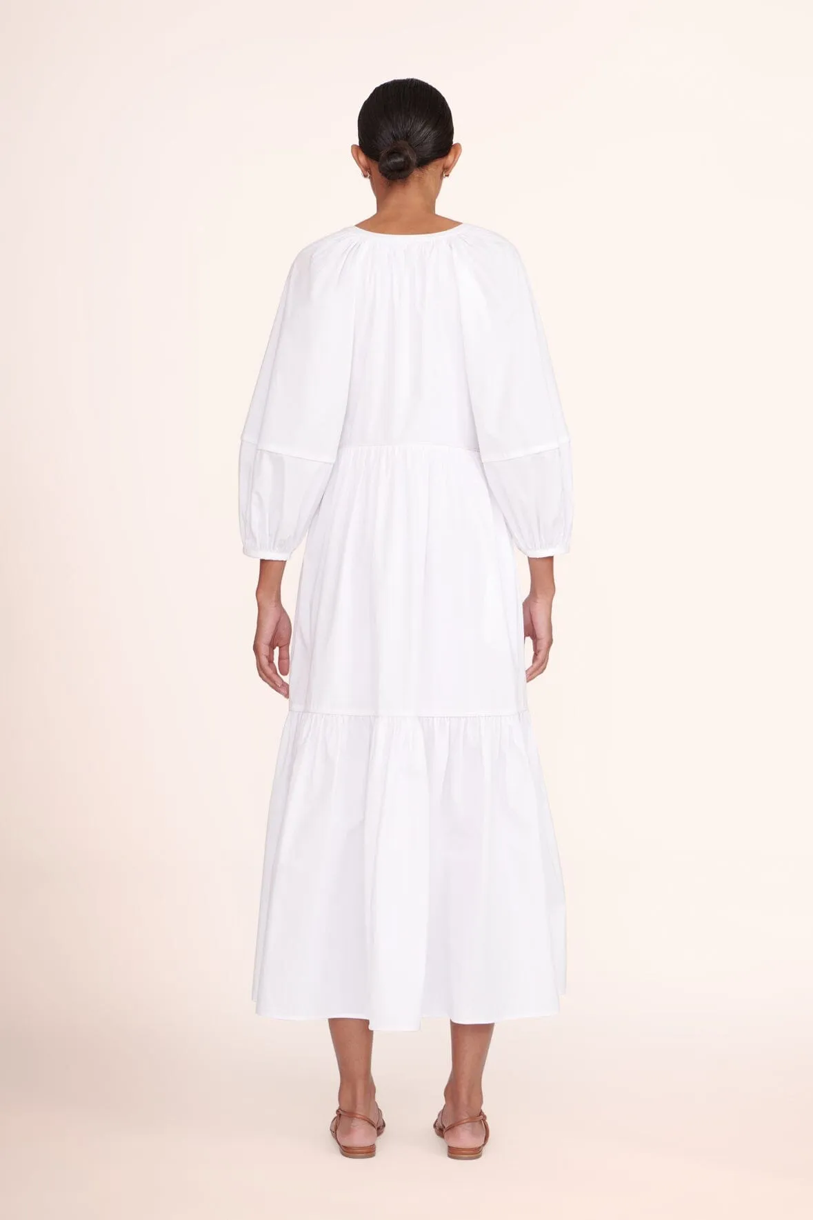 DEMI DRESS | WHITE sold by STAUD product image thumbnail 4