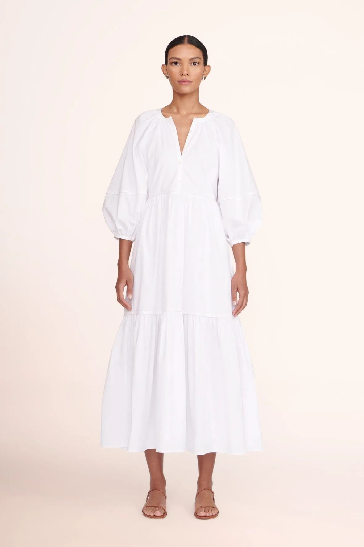 DEMI DRESS | WHITE sold by STAUD product image thumbnail 2