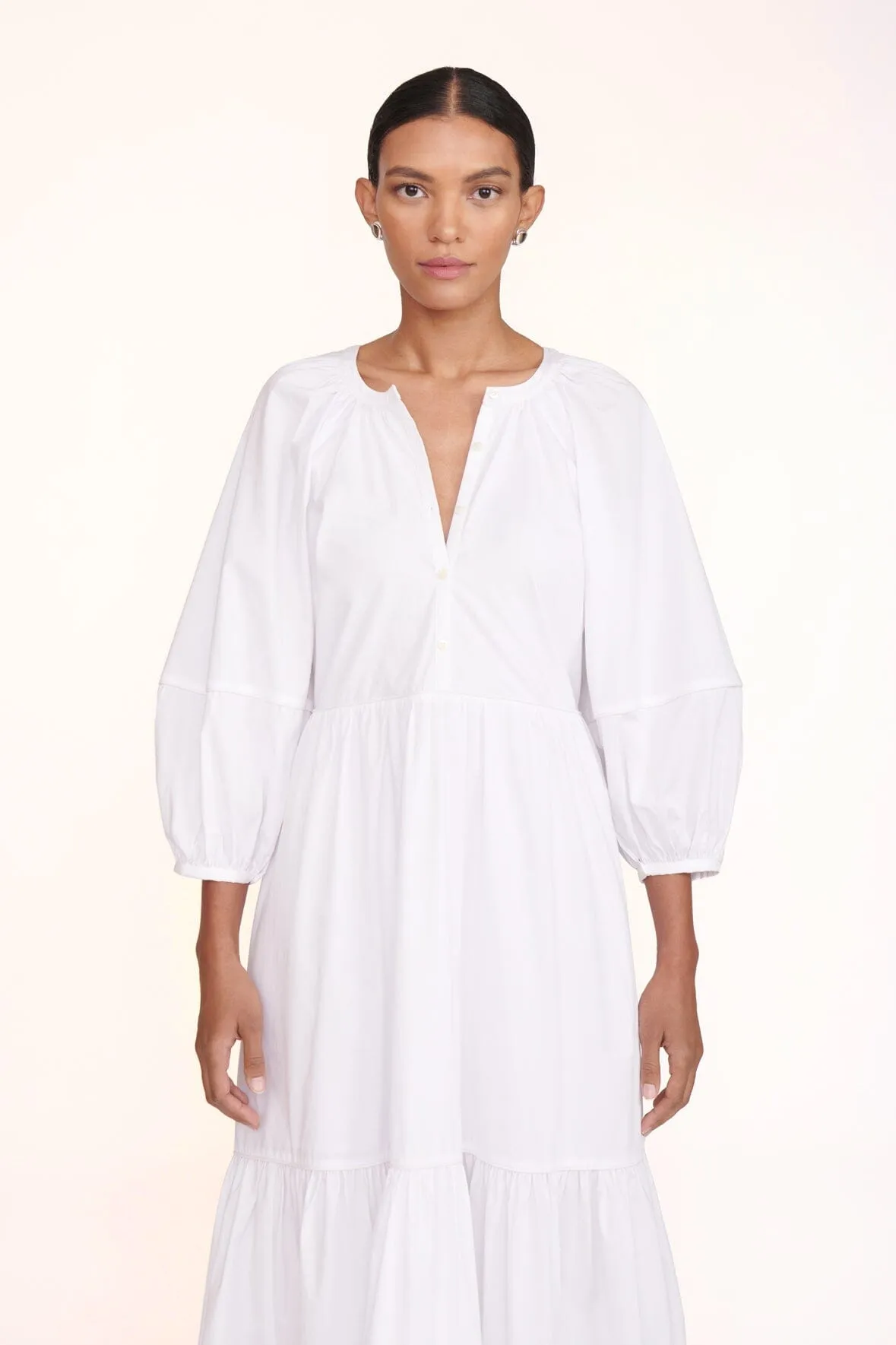 DEMI DRESS | WHITE sold by STAUD product image thumbnail 5