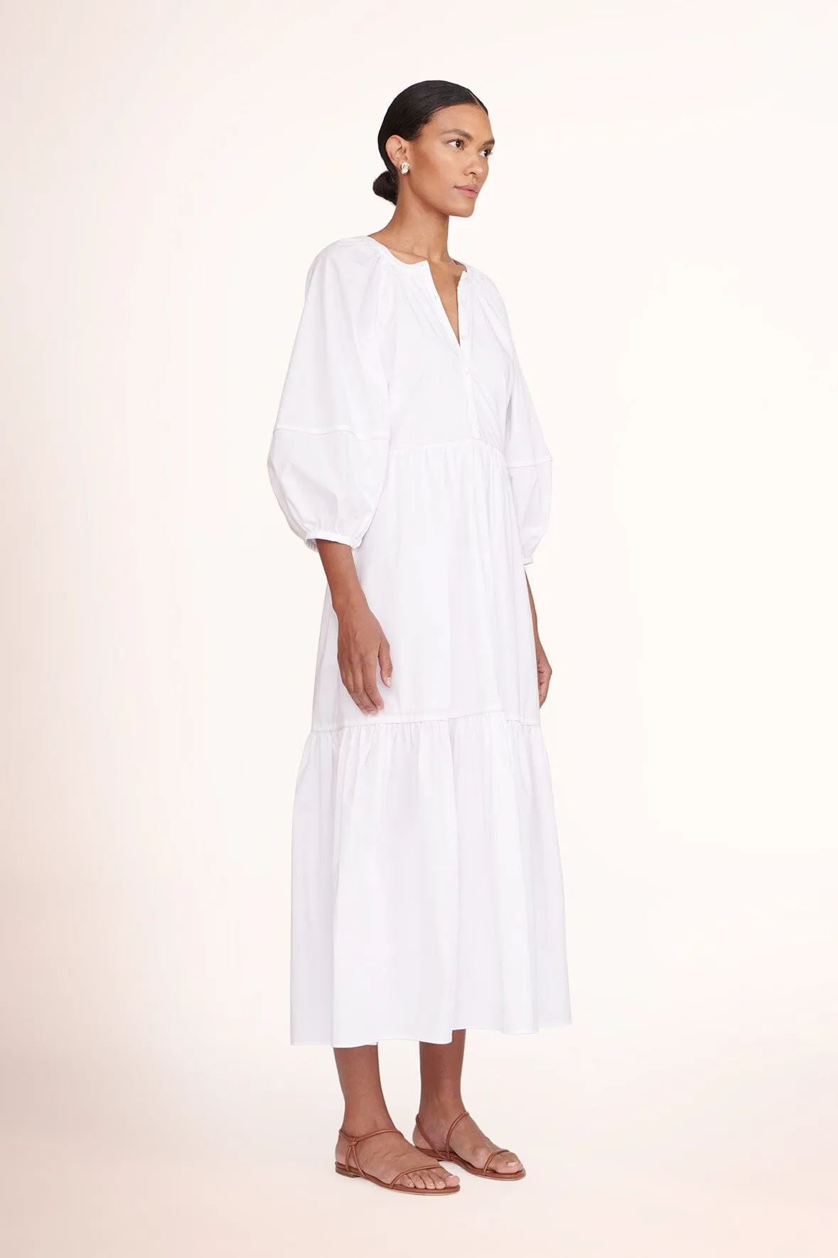 DEMI DRESS | WHITE sold by STAUD product image thumbnail 3