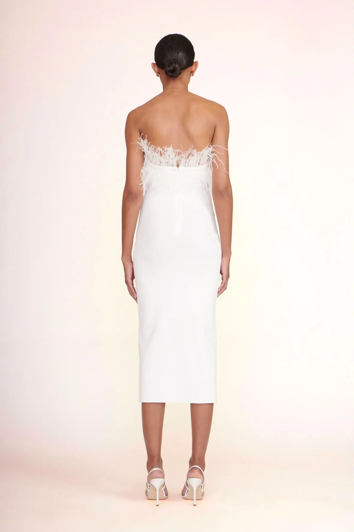 NELLIE DRESS | WHITE sold by STAUD product image thumbnail 3