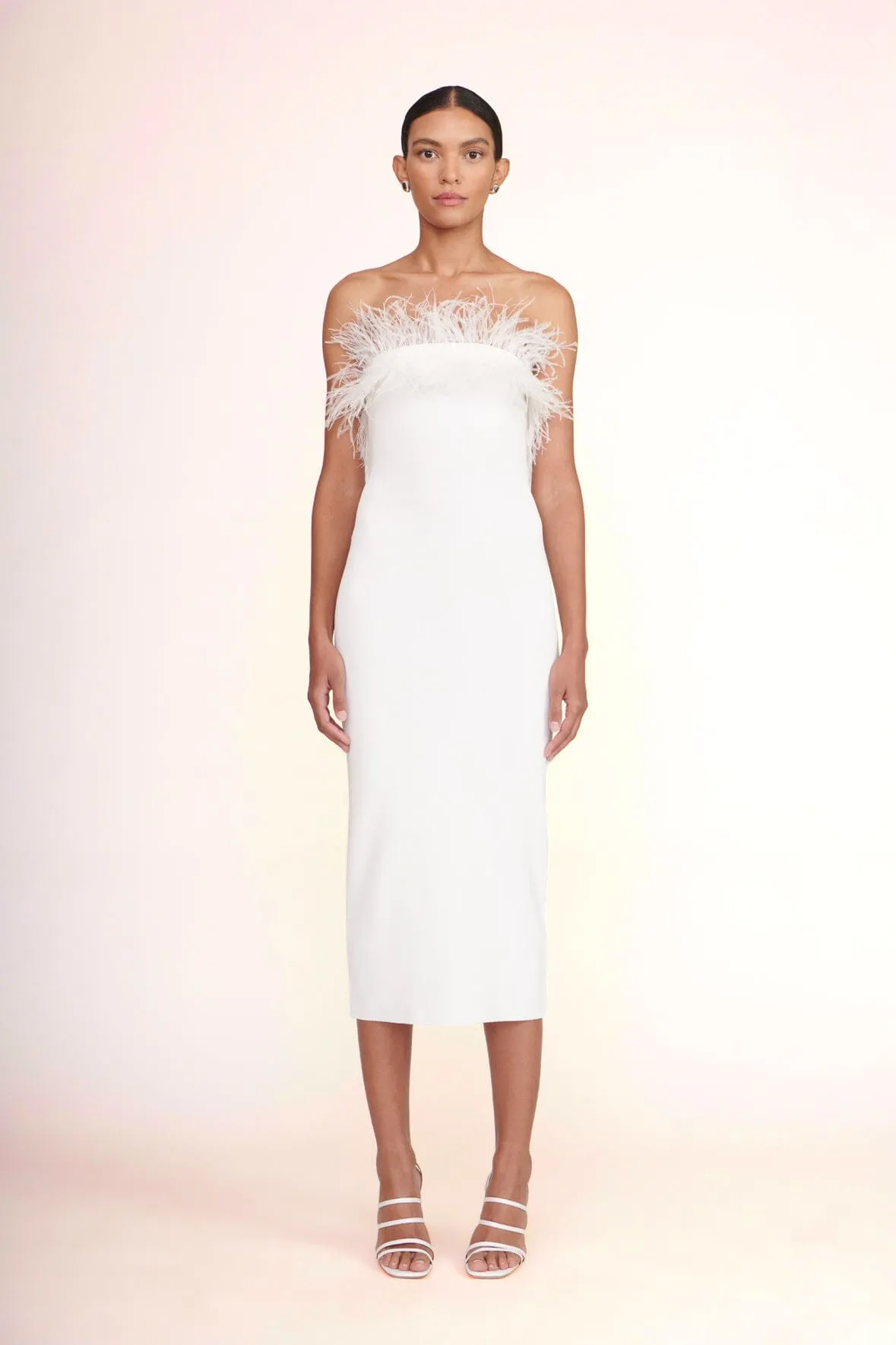 NELLIE DRESS | WHITE sold by STAUD