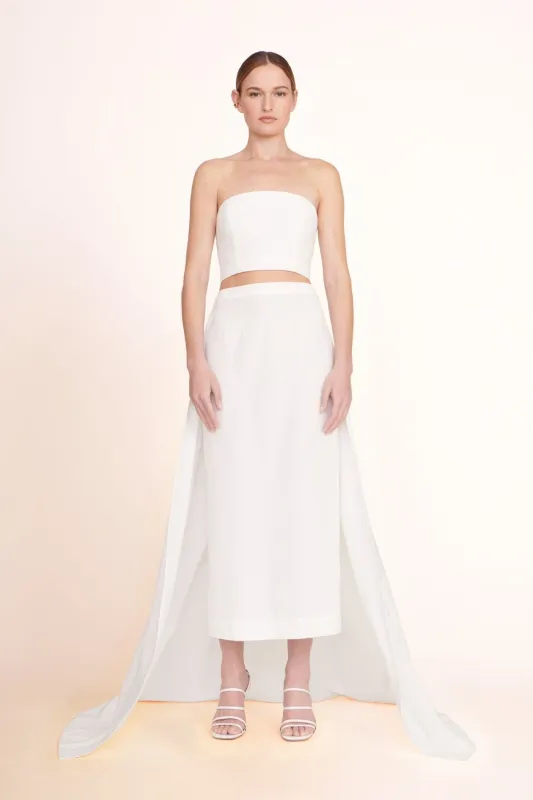 PRUNELLA SKIRT | WHITE made by STAUD