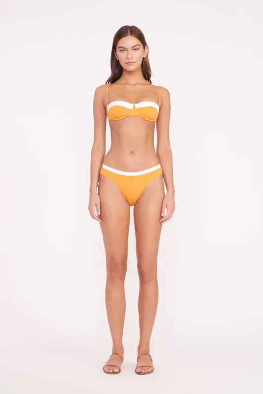 GEMMA BIKINI BOTTOM | NECTARINE WHITE sold by STAUD