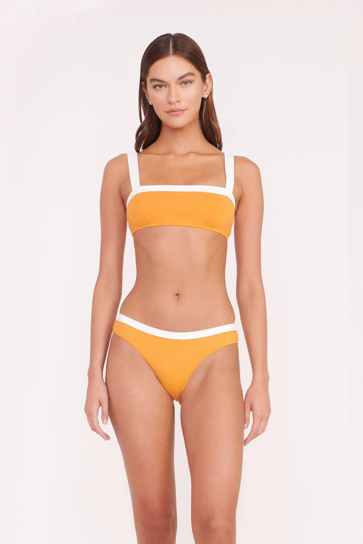 LIV BIKINI TOP | NECTARINE WHITE sold by STAUD