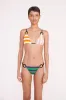 TATE TRIANGLE BIKINI TOP | CABANA STRIPE MULTI sold by STAUD