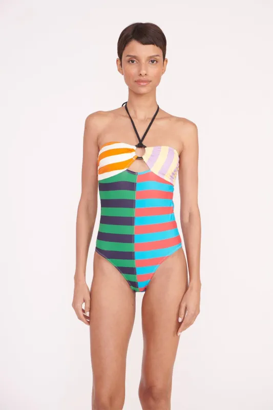 ACE RING ONE PIECE | CABANA STRIPE MULTI sold by STAUD