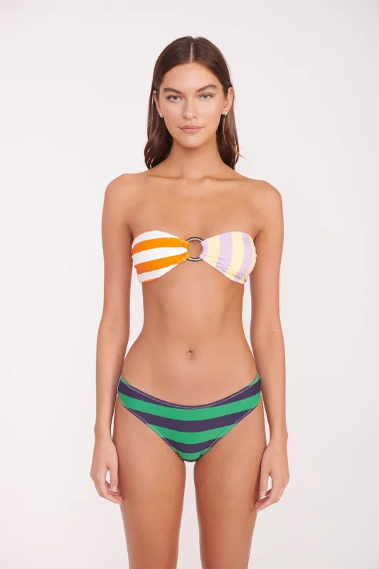 RILEY BANDEAU TOP | CABANA STRIPE MULTI sold by STAUD