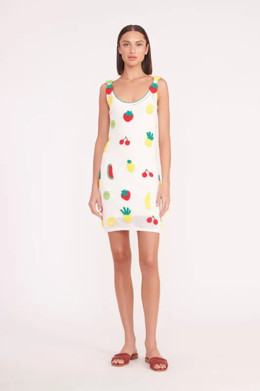 MINI MARACUYA DRESS | CROCHET FRUIT sold by STAUD