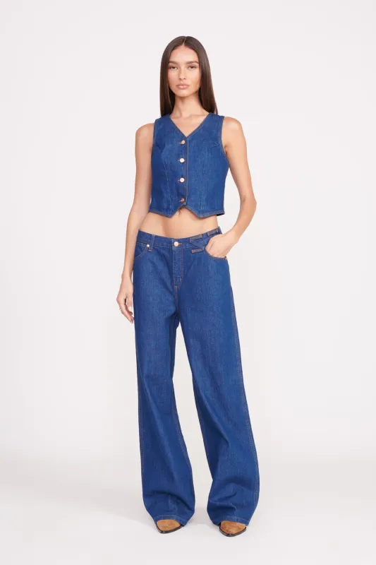 STAUD + WRANGLER THE LOOSE JEAN | DARK RINSE sold by STAUD