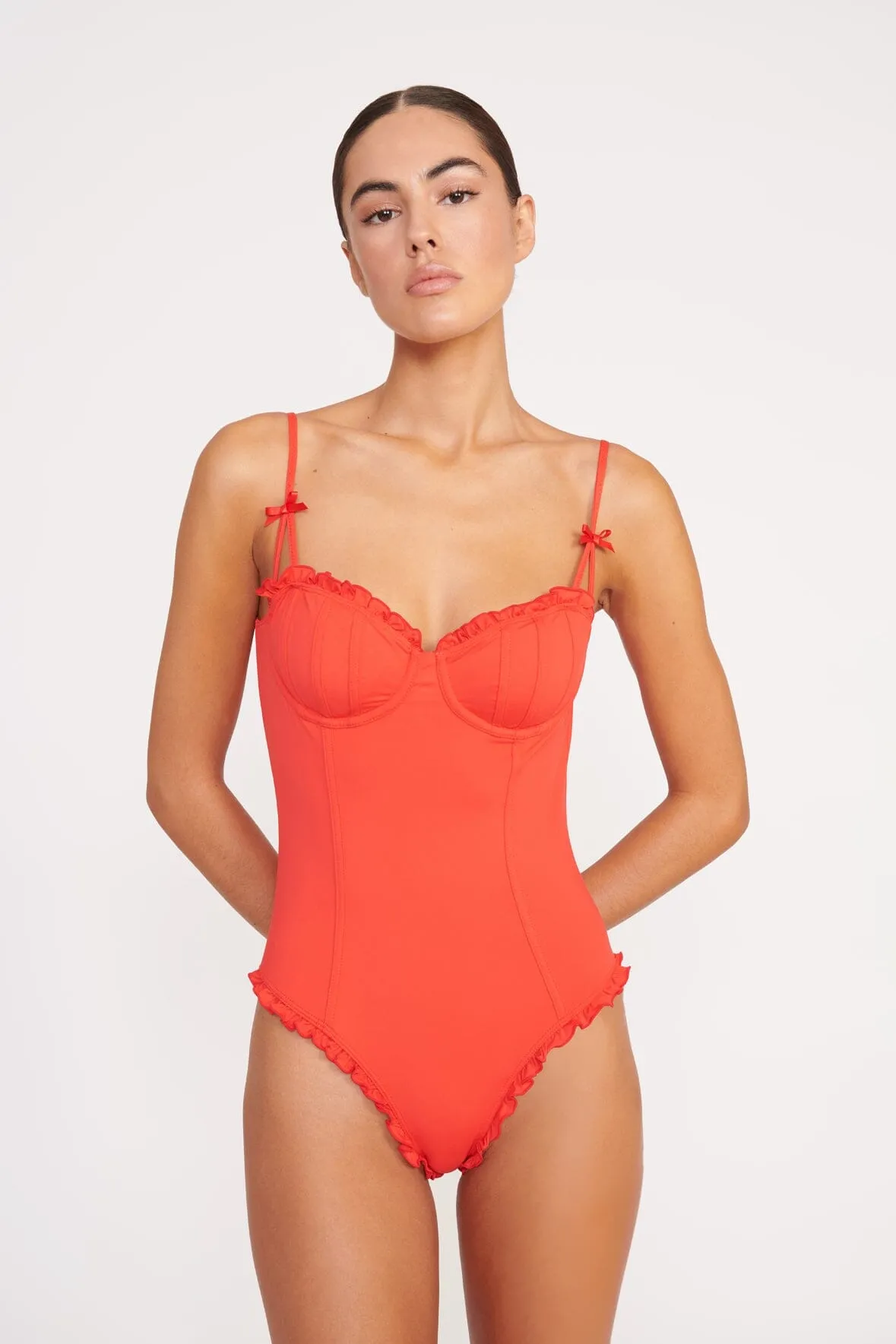 GOSSAMER ONE PIECE | RED ROSE sold by STAUD product image thumbnail 2