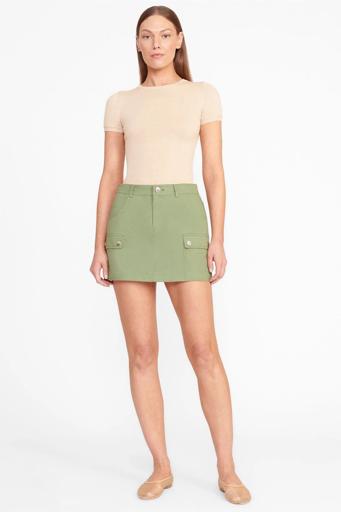 SAN CARLOS SKIRT | MOSS sold by STAUD