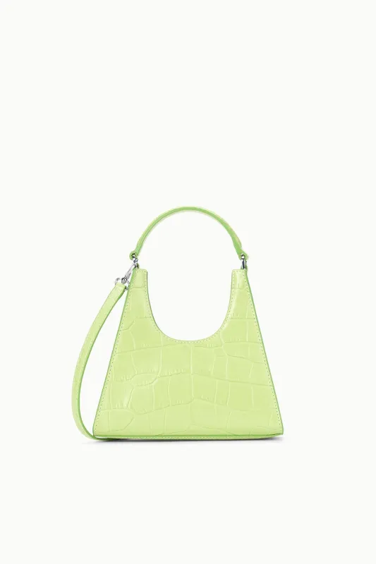 MINI REY CROSSBODY BAG | PISTACHIO CROC EMBOSSED sold by STAUD